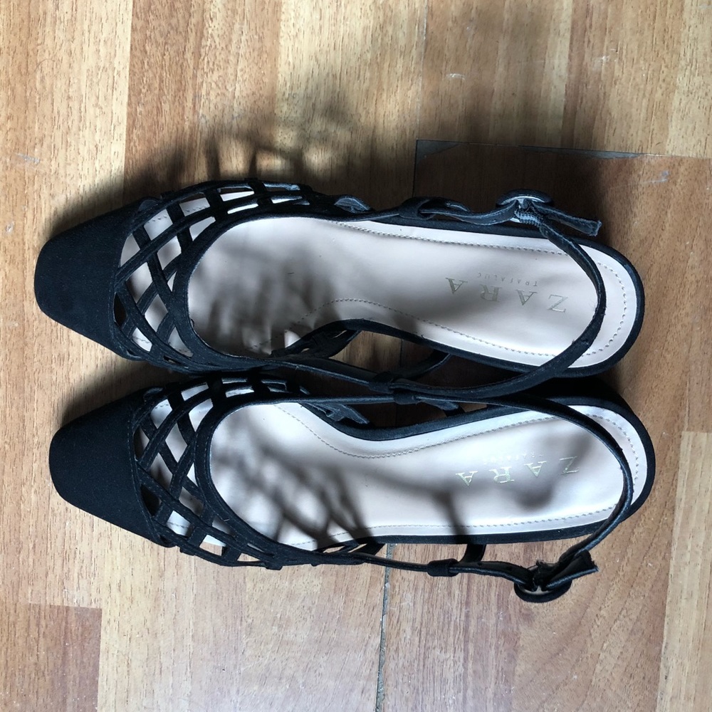 Zara Slingback Openwork Heels